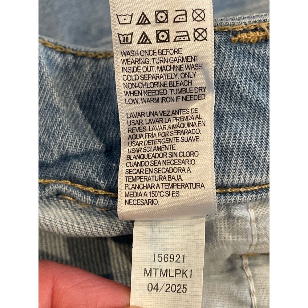Aeropostale Jeans Women's 14 Blue New High Rise Wide Leg Non-Stretch Denim New - Picture 11 of 14